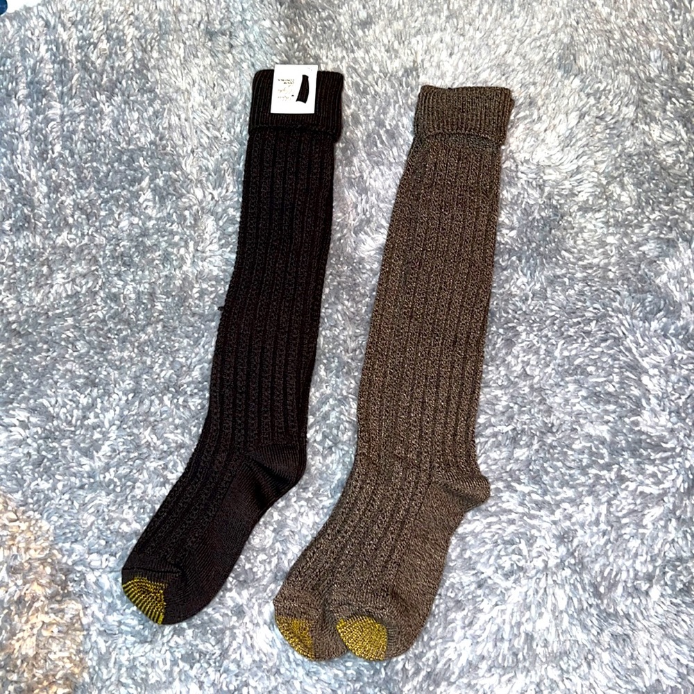 2 pair Knee High/Boot Socks